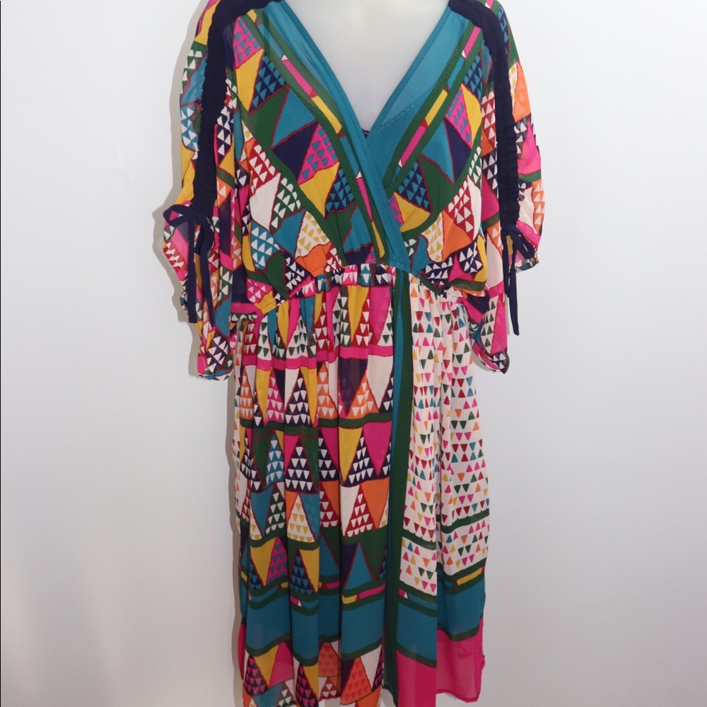 Anthropologie colorful dress
